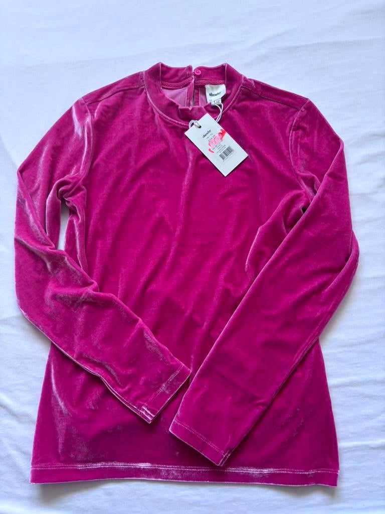 Shirt velours roze nieuw van Shoeby 170/176, Kinderen en Baby's, Kinderkleding | Maat 170, Ophalen of Verzenden, Zo goed als nieuw