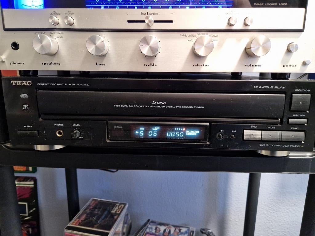 Teac PD D2620 5 CD wisselaar, Audio, Tv en Foto, Cd-spelers, Ophalen of Verzenden, Gebruikt, Overige merken, Wisselaar