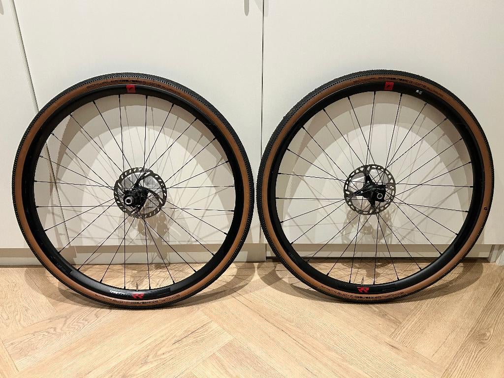 race/gravel Fulcrum Rapid Red 3 Alu Disc wielset, Fietsen en Brommers, Fietsonderdelen, Ophalen of Verzenden, Zo goed als nieuw