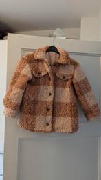 Teddy jas licht roze/oranje pastel Hema maat 122/128, Ophalen, Meisje, Zo goed als nieuw, Hema