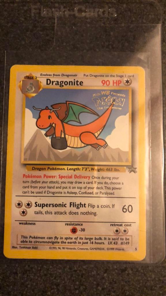 Dragonite, Hobby en Vrije tijd, Verzamelkaartspellen | Pokémon, Ophalen of Verzenden, Zo goed als nieuw