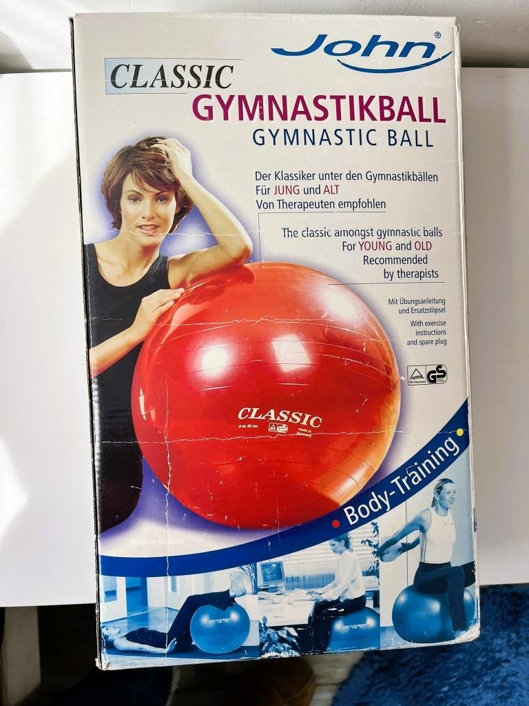 John Classic gymnastiek fysio zwangerschap bal, 65cm, Ophalen of Verzenden, Gebruikt, Benen, Fitnessbal