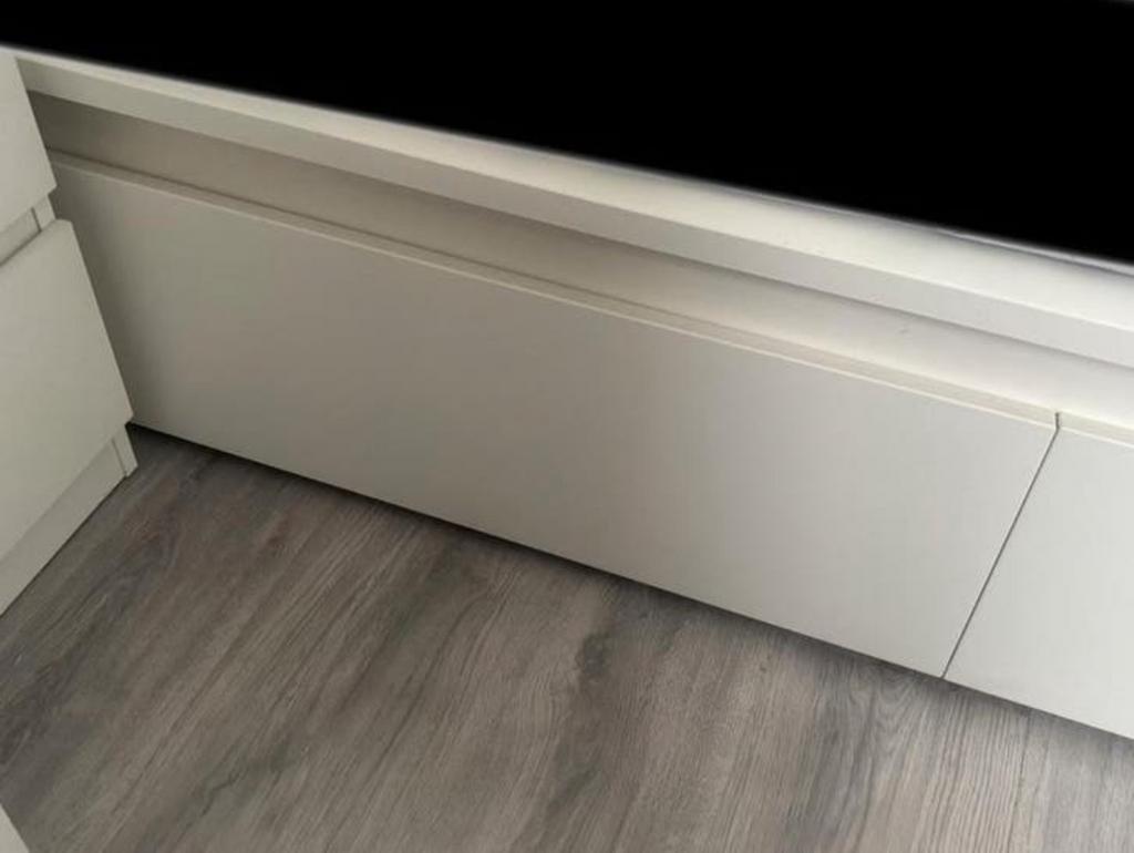 Ikea Malm bedlades, Huis en Inrichting, Slaapkamer | Bedden, Ophalen, Gebruikt, 70 cm of minder, Wit