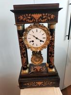 Mooie kolompendule, intarsia ingelegd, Ophalen of Verzenden