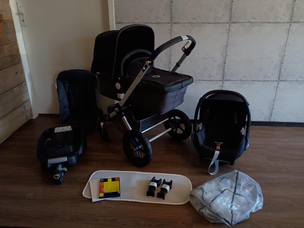 Complete Bugaboo Cameleon Kinderwagen + Isofix & Maxi cosi!, Ophalen, Bugaboo, Verstelbare duwstang