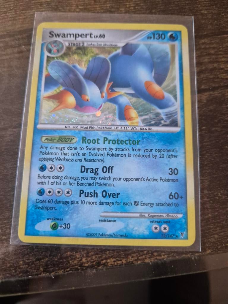 Swampert lv.60 holo 12/147, Ophalen of Verzenden, Zo goed als nieuw