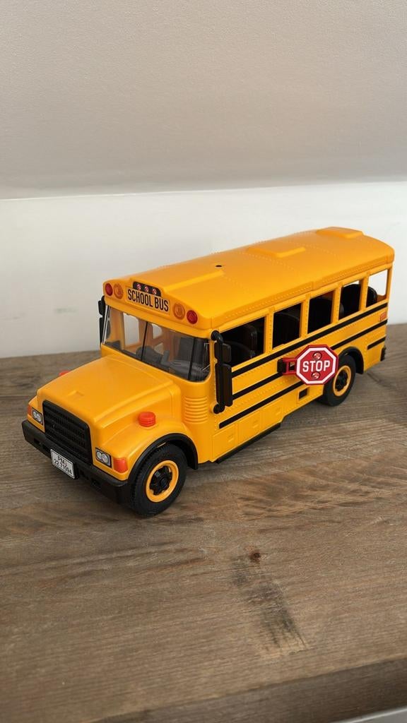 PLAYMOBIL City Life 71094 Autobús Escolar US, Autobús de Juguete con luz Intermitente, Juguetes para niños a Partir de 4 años