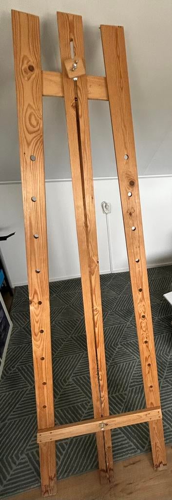 Groot schildersezel voor schilderijen tot 1.50 meter, Hobby en Vrije tijd, Schilderen, Ophalen, Zo goed als nieuw, Ezel