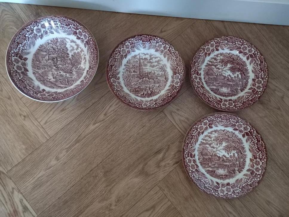Vintage Broadhurst Staffordshire borden/schalen, Antiek en Kunst, Ophalen of Verzenden