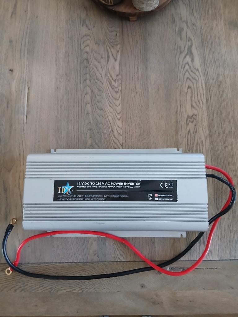 HQ Omvormer 1500W 12V DC naar 230V AC Power Inverter, Ophalen of Verzenden, Gebruikt, Universele onderdelen