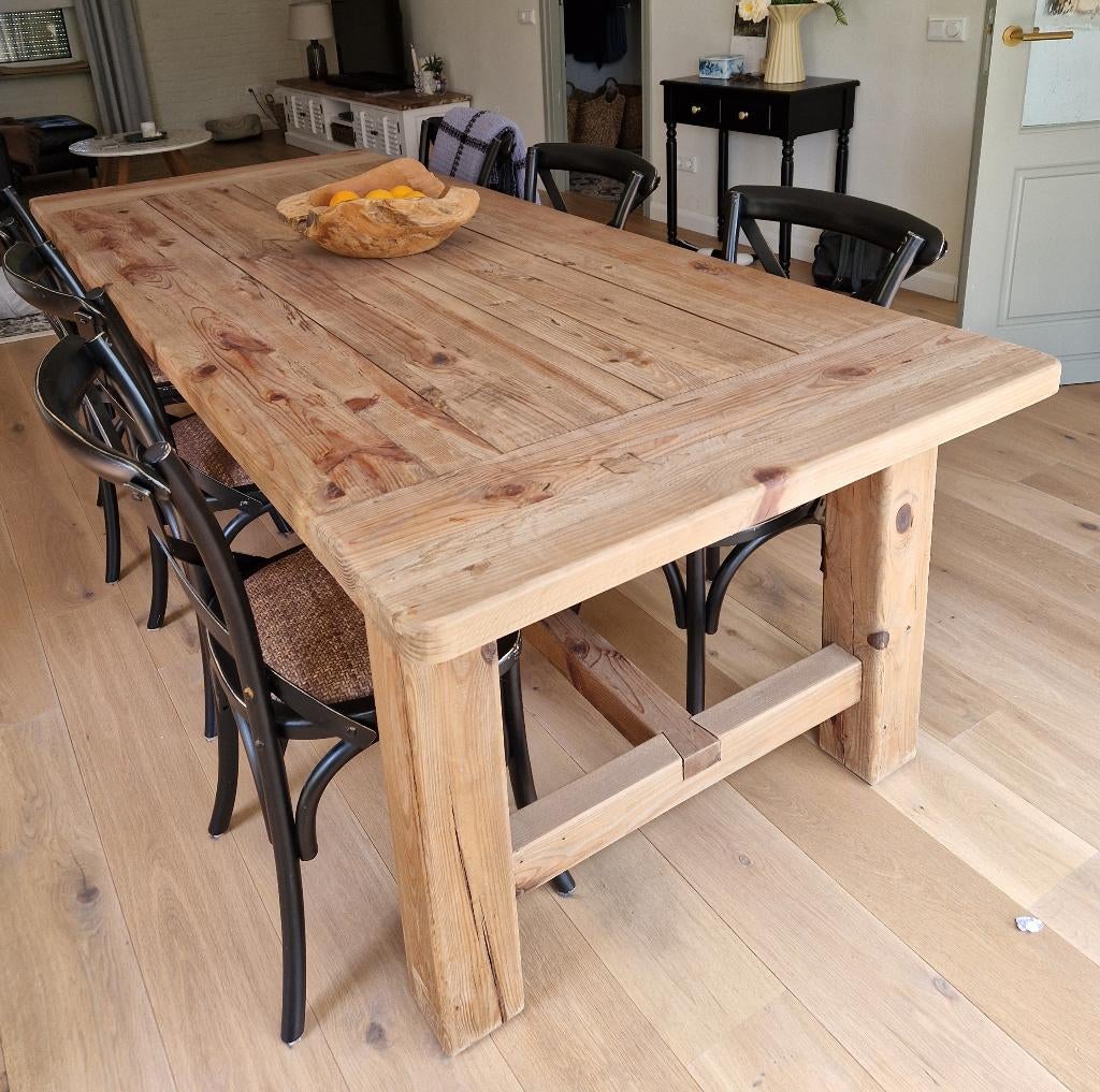 Zeer mooie grote Loberon eettafel Oteley 240 cm 6-8 personen, Ophalen, 100 tot 150 cm, Landelijk, Vijf personen of meer