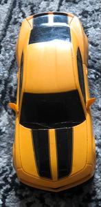 Gele Chevrolet Camaro modelauto met zwarte strepen, Hobby en Vrije tijd, Modelauto's | 1:18, Ophalen of Verzenden, Gebruikt, Auto