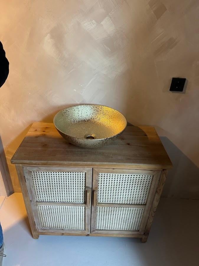 Webbing kast bohemian style Kastje, Huis en Inrichting, Kasten | Dressoirs, Ophalen, Gebruikt, 25 tot 50 cm, 50 tot 100 cm