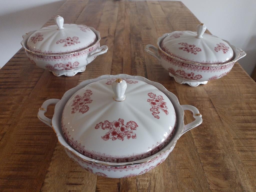 een mooie 59 delig servies uit W.Germany.zie foto.s, Antiek en Kunst, Ophalen