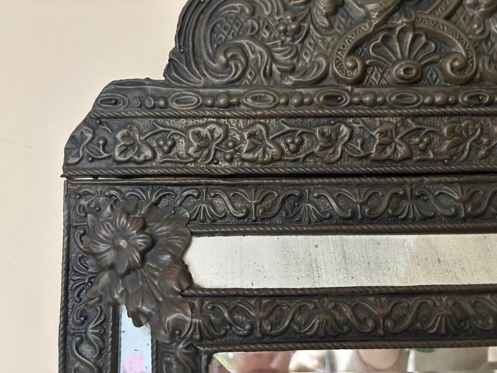 Prachtige antieke spiegel in Napoleon Stijl mirror, Ophalen of Verzenden, Rechthoekig, Minder dan 50 cm, Minder dan 100 cm