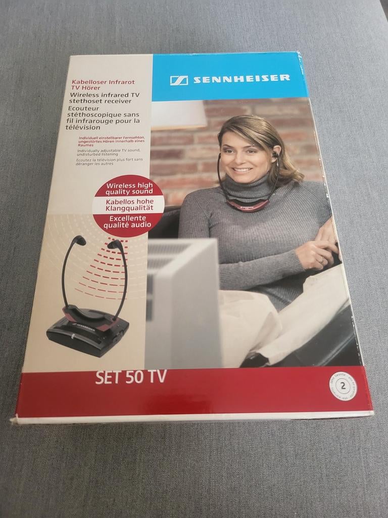 Sennheiser SET 50 TV draadloze infrarood TV-hoofdtelefoon., Audio, Tv en Foto, Koptelefoons, Ophalen, Sennheiser