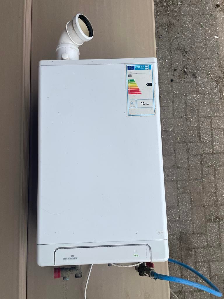 Intergas Kompakt Solo HRE 48 A CV-ketel, Ophalen, 30 tot 80 cm, Gebruikt, Hoog rendement (Hr)