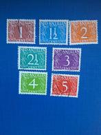 Postzegel Antillen 1950 Serie Cijferzegels 01-03, Ophalen of Verzenden, Gestempeld