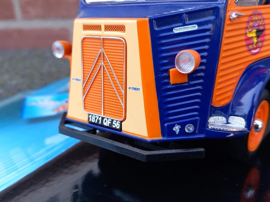 SOLIDO 8409-01 CITROEN HY Honda Japauto TDF moto 2003 Orange/Bleu Camion Moto EUR 59,99 - FR