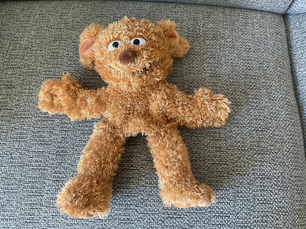 Knuffel Handpop - Tommy van sesamstraat, Gebruikt, Overige merken, Overige karakters, Beer