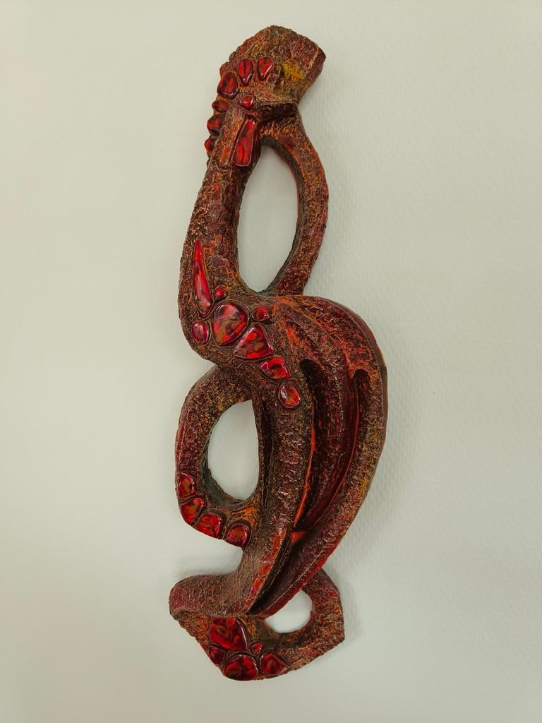 Brutalist Wandsculptuur Van Vogel , Ars Munda collectief, Antiek en Kunst, Ophalen