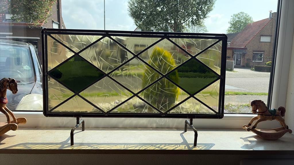 Glas in lood, Doe-het-zelf en Verbouw, Glas en Ramen, Ophalen, Zo goed als nieuw, Glas in lood, Minder dan 80 cm
