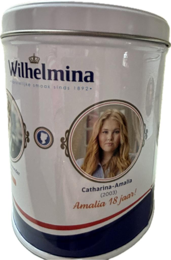 Verzamelen blik oranje met foto, Verzamelen, Blikken, Verzenden, Nieuw, Overige