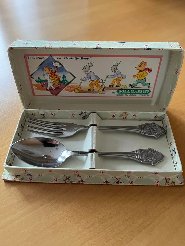 Kinder Eetlepelset, Antiek en Kunst, Antiek | Bestek, Ophalen