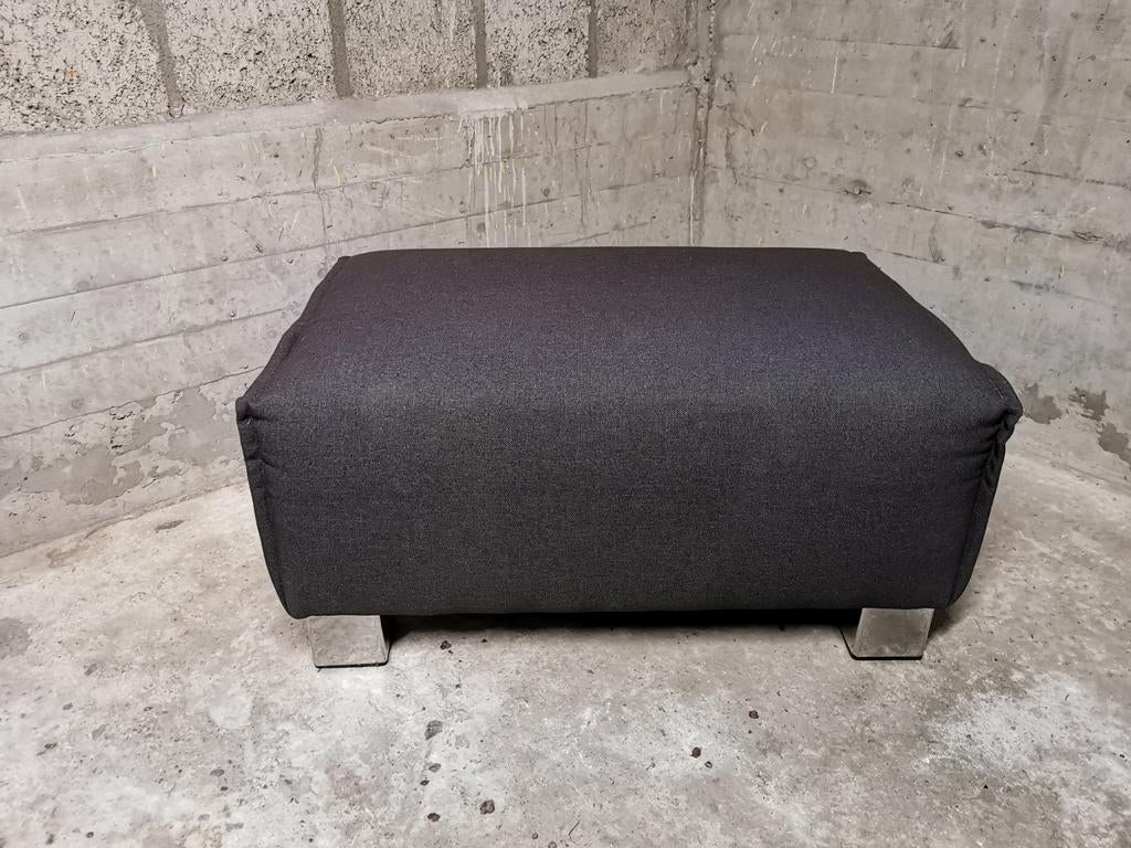 Hocker antraciet, Huis en Inrichting, Ophalen, Rechthoekig, 75 tot 100 cm