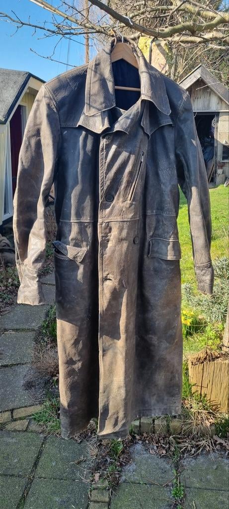 Mooie doorleefde oude motorjas, Motoren, Kleding | Motorkleding, Jas | textiel, Tweedehands, Ophalen