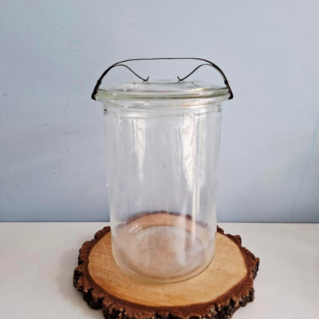Vintage weckpot met ijzeren beugel, 3,5 liter, Antiek en Kunst, Ophalen of Verzenden