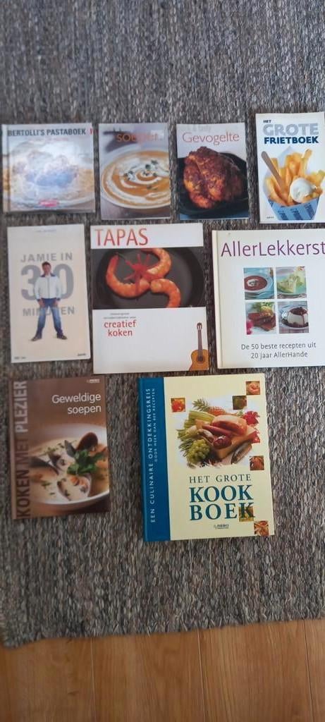 Diverse Kookboeken Collectie - Van Soep tot Pasta, Hoofdgerechten, Europa, Diverse Auteurs, waaronder Jamie Oliver, Ophalen