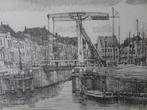 Litho St. Maartensbrug Goes en haven, Gerard Menken 1983, Verzenden