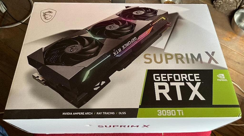 MSI GeForce RTX 3090 TI SUPRIM X 24GB, GDDR6, PCI-Express 4, Ophalen of Verzenden, Zo goed als nieuw