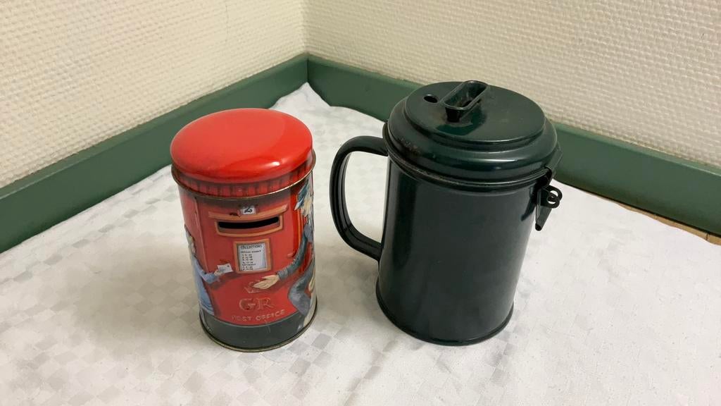 Spaarpot, collectebus, brocante, Ophalen of Verzenden