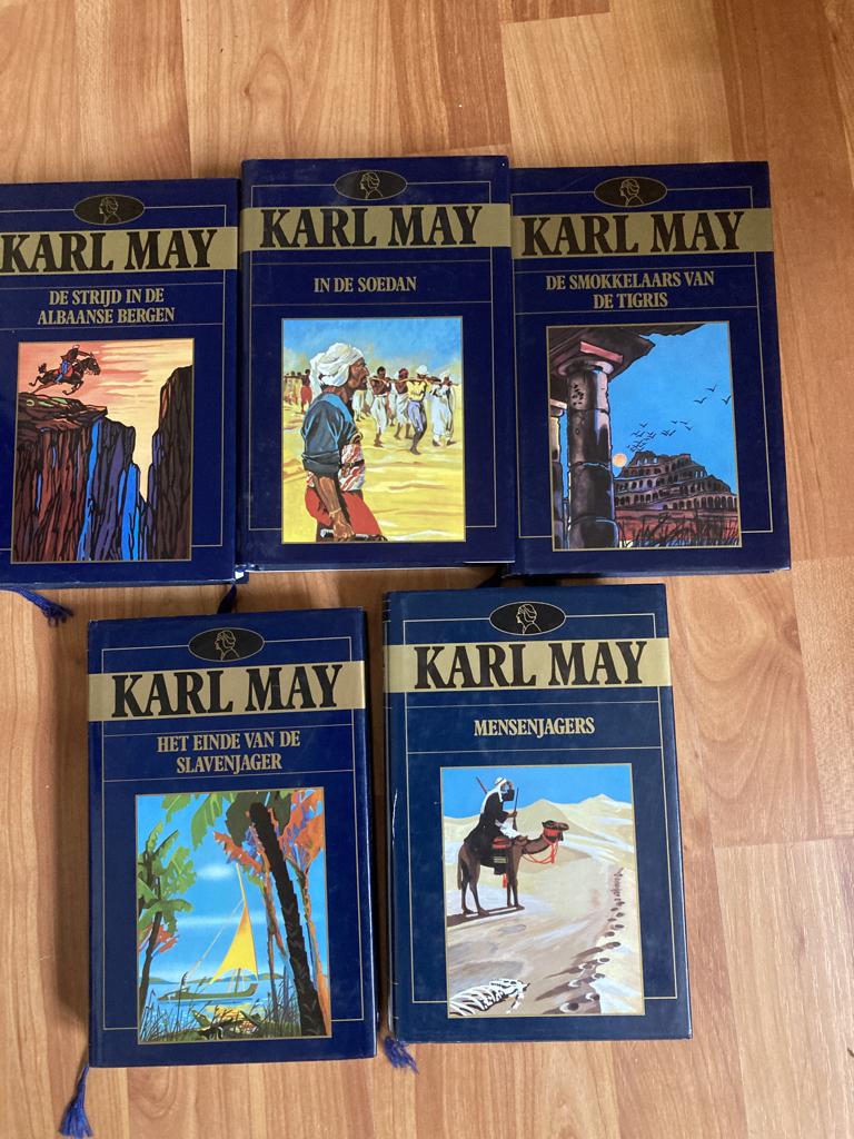 Karl May blauwe serie, Ophalen of Verzenden, Zo goed als nieuw, Karl May