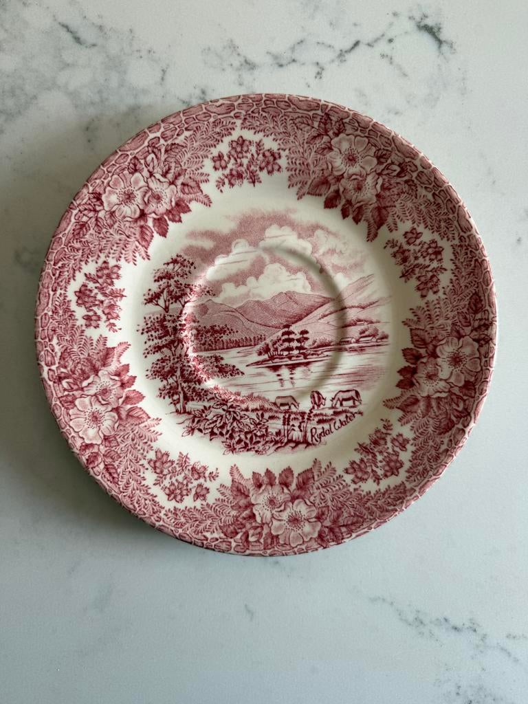 Vintage Ironstone Engeland schoteltjes ‘Rydal Water', Ophalen of Verzenden