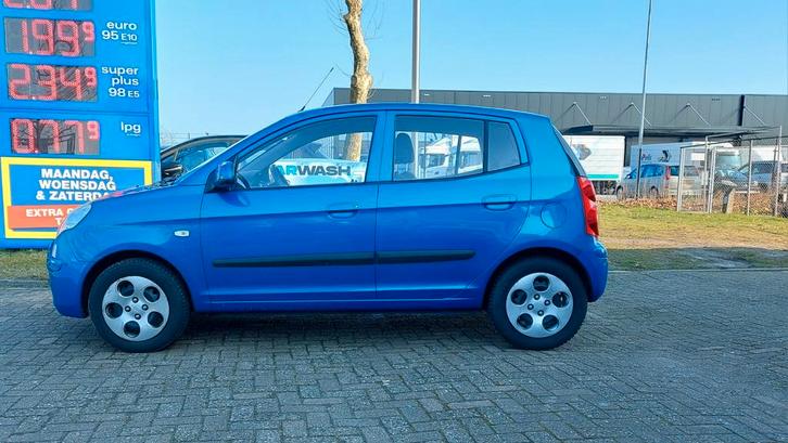 NAP!! Kia Picanto 1.0 X 5 Deurs Blauw, Auto's, Kia, Bedrijf, Picanto, ABS, Airbags, Boordcomputer, Isofix, Metallic lak, Radio