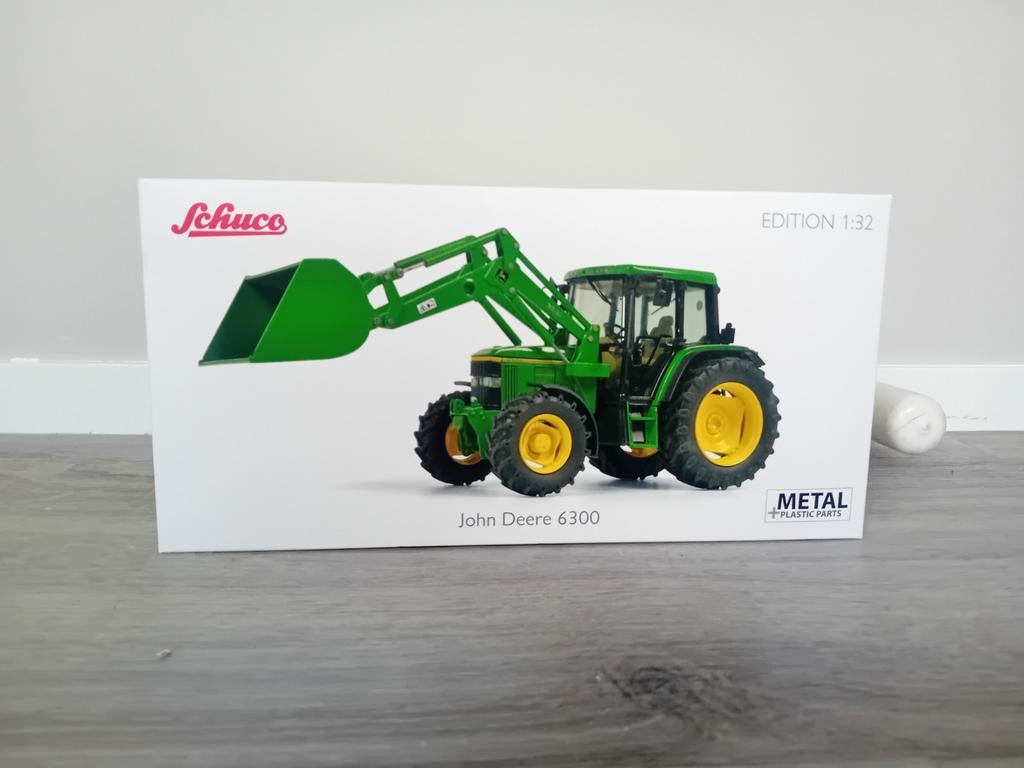 John deere 6300 met voorlader schuco, Ophalen of Verzenden, Nieuw, Tractor of Landbouw, Schuco