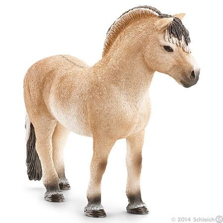 Schleich 13753 fjord hengst, dierfiguur € 22,50, Verzamelen, Dierenverzamelingen, Ophalen of Verzenden, Zo goed als nieuw, Paard