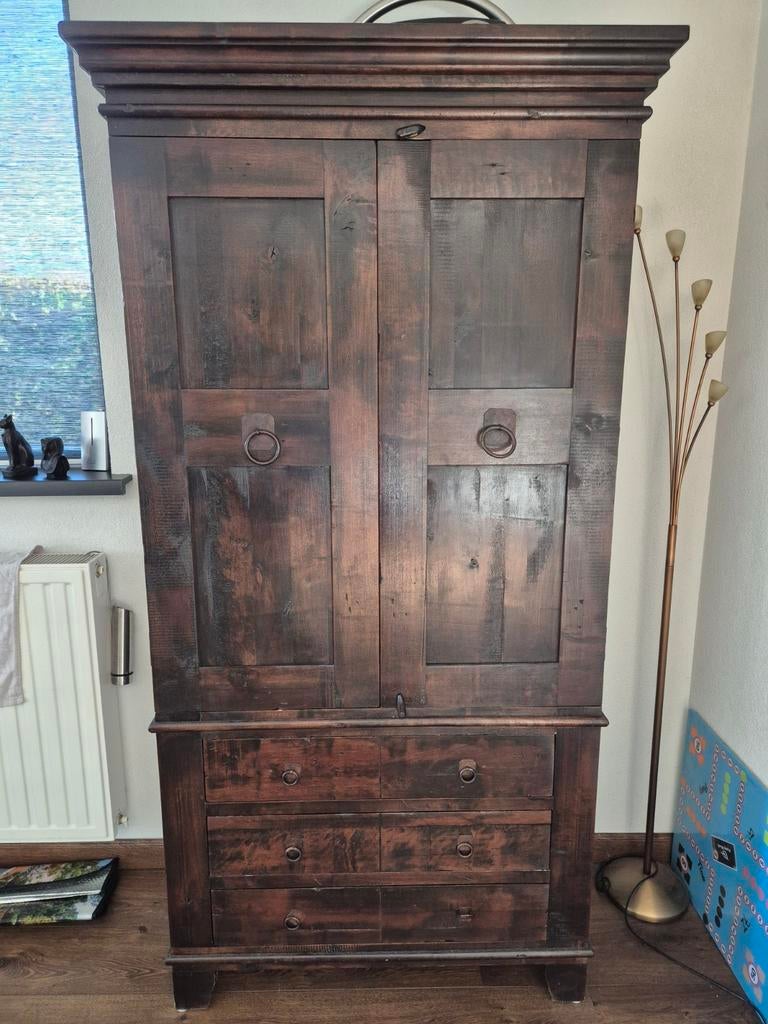 Mahoniehouten Kast met 3 Lades en 2 Legplanken, Ophalen of Verzenden