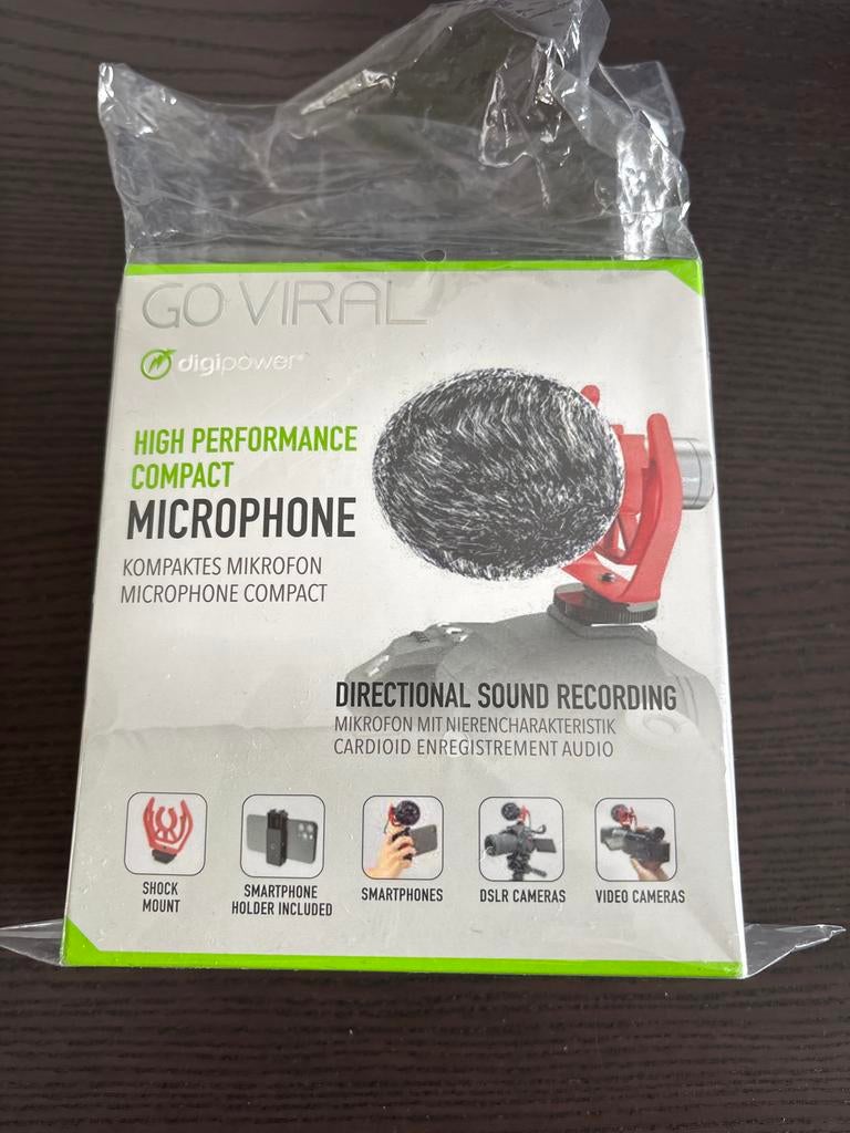 Go Viral Digipower compacte microfoon, Muziek en Instrumenten, Ophalen of Verzenden, Nieuw, Overige typen