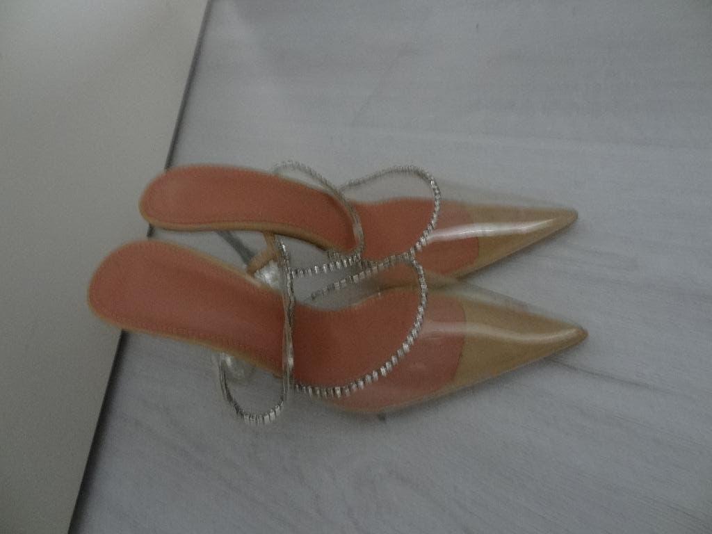 Pumps met strass steentjes maat 41, Kleding | Dames, Schoenen, Pumps, Ophalen of Verzenden, Zo goed als nieuw, Roze