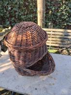 Mooie grote wilgentenen gevlochten aardappelmand met deksel, Ophalen, Rechthoekig, Hout