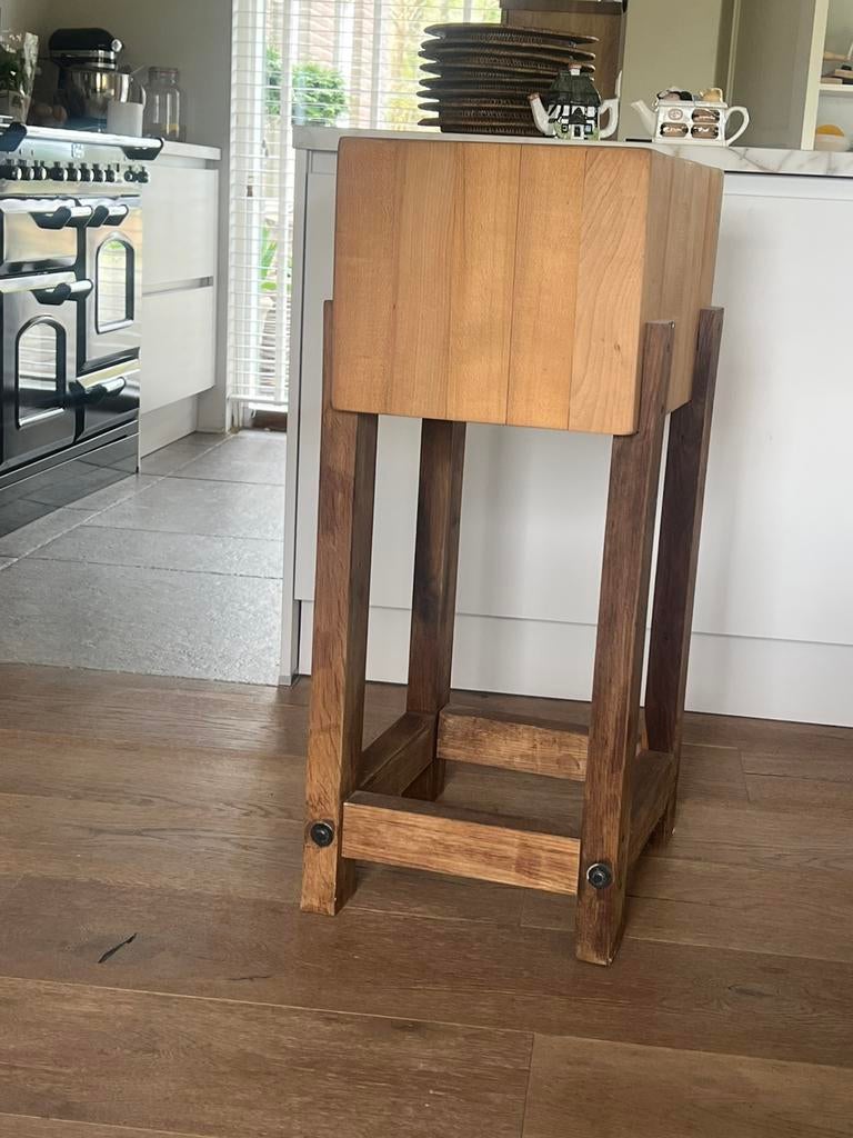 Slagers hakblok zwaar, Ophalen of Verzenden, Zo goed als nieuw