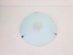 Vintage milan plafondlamp melk glas spain design ‘80, Modern vintage, N, N, Ophalen of Verzenden