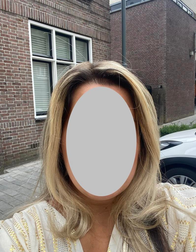 Mooie haartopper/stuk van hair elements, Ophalen of Verzenden, Zo goed als nieuw, Pruik of Haarverlenging