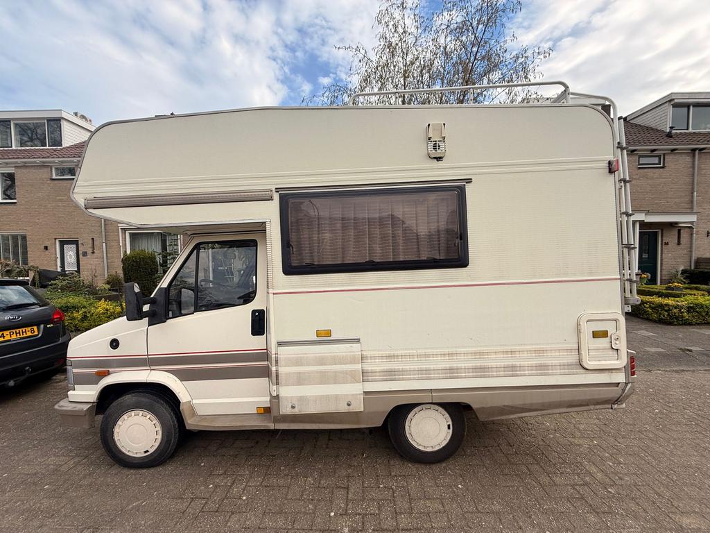 Vintage Fiat Ducato 290 Dethleffs Globetrotter camper 1992, Alkoof, Ringverwarming, Reservewiel, Fiat