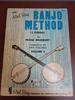 Banjo Method, Frank Bradbury, Volume 2, Ophalen of Verzenden, Zo goed als nieuw, Les of Cursus, Banjo of Mandoline