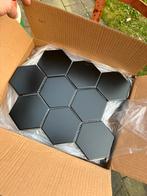 Partij mozaiek Hexagon mat zwart, Doe-het-zelf en Verbouw, Tegels, Ophalen, Minder dan 20 cm, Zo goed als nieuw, Minder dan 5 m²